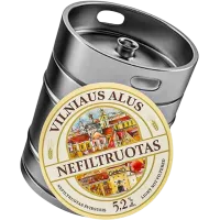 Vilniaus Alus - Unfiltered Beer 30l 5.2% Keg (Disposable)