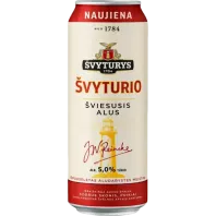 Svyturys - Svyturio Light Lager Beer 5,0% 0.568l Can